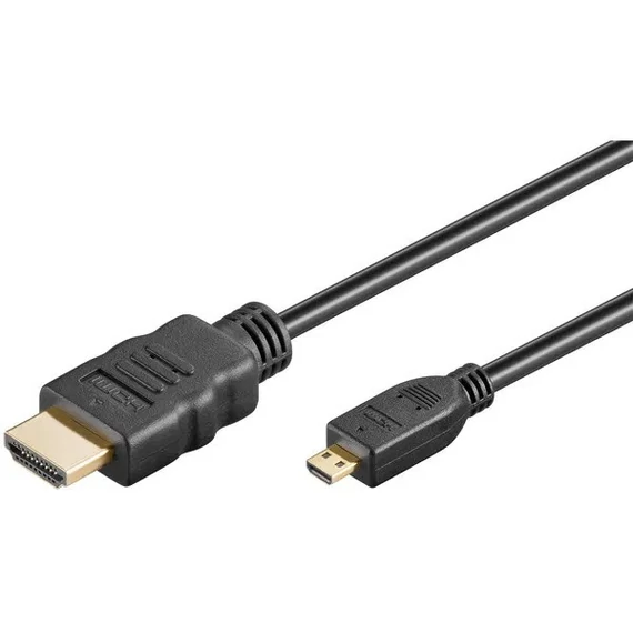 GOOBAY 53784 Micro HDMI - HDMI 4K 60Hz kábel 1.5m *fekete