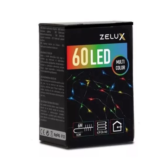 ZELUX ZX-6MMC karácsonyi világítás *  60 led 6m  MC