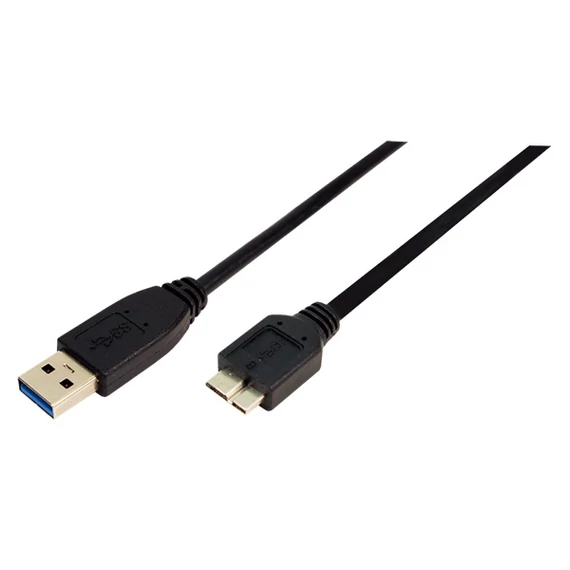 LOGILINK USB 3.0 A->B x2 apa Micro 0.6 m kábel