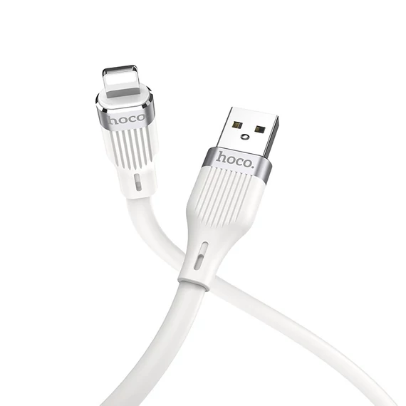 HOCO U72 USB 1.2m Lightning fehér kábel