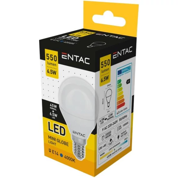 ENTAC izzó  E14 6,5W 4000K LED