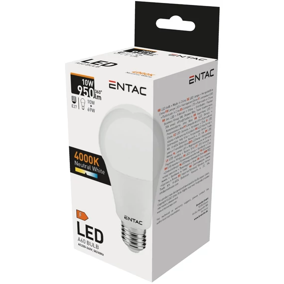 ENTAC LLG27-10W-NW izzó E27 10W 4000K LED