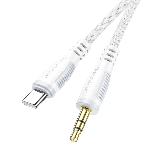BOROFONE  3.5mm Jack/Type-C 1m audió kábel