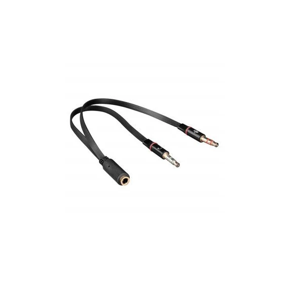 S-LINK 3,5mm Jack anya > 2x3,5 Jack apa átalakító