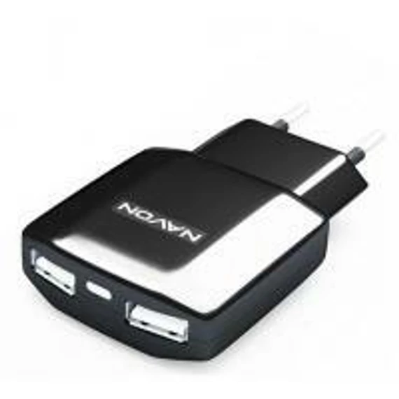 NAVON dual USB hálózati töltő + Micro USB kábel