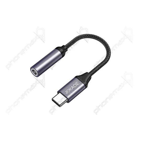 JOKADE JCC001 USB Type-C - Jack adapter fekete