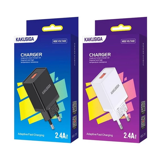 KAKUSIGA USB hálózati adapter 2,4A fehér