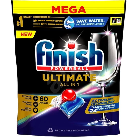 FINISH Ultimate All In One mosogatógép kapszula 60