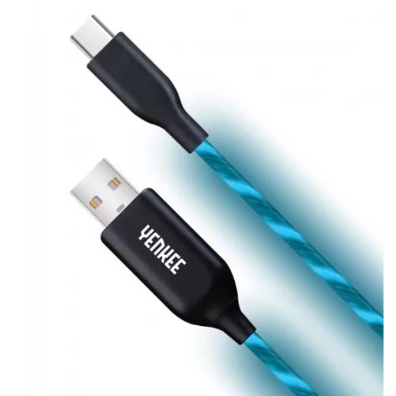 YENKEE YCU341BE  Type-C - USB kék adatkábel 1m