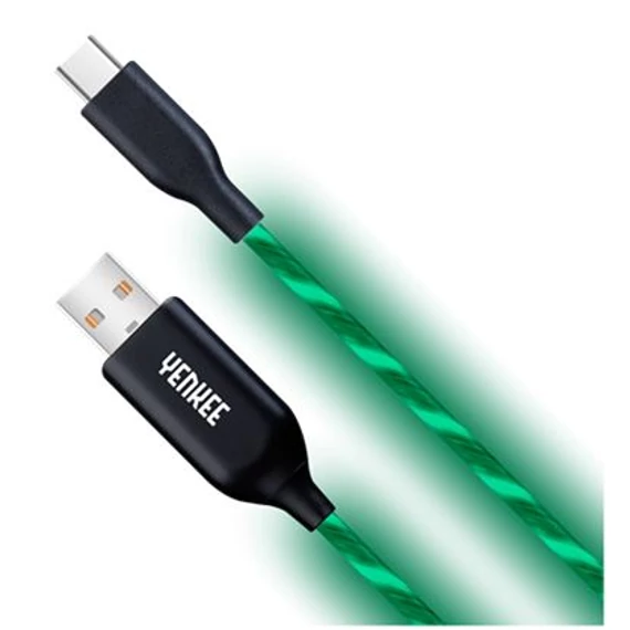 YENKEE YCU341GN Type-C - USB adatkábel 1m