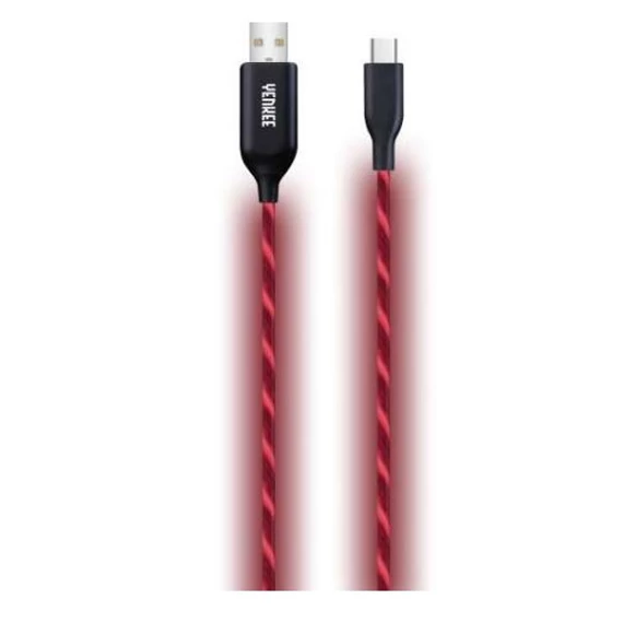 YENKEE YCU341RD Type-C - USB adatkábel 1m