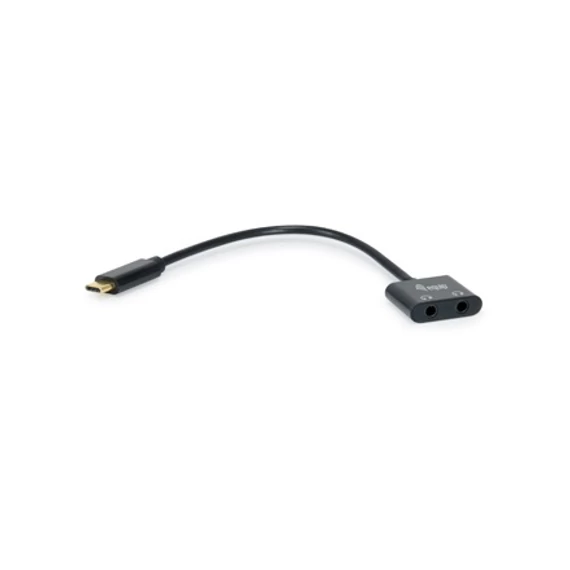 EQUIP USB Type- C - 2x3,5mm Jack átalakító kábel