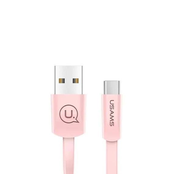 USAMS U2 rózsaszín micro USB kábel 1,2m