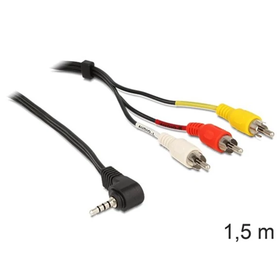 DELOCK 3.5mm Jack> 3xRCA 1.5m kábel