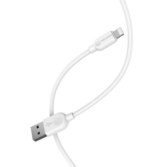 BOROFONE BX14 2,4A 2m fehér Lightning kábel