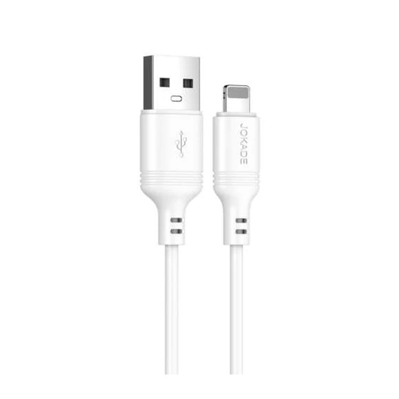 JOKADE 3A/2 méter fehér Lightning kábel