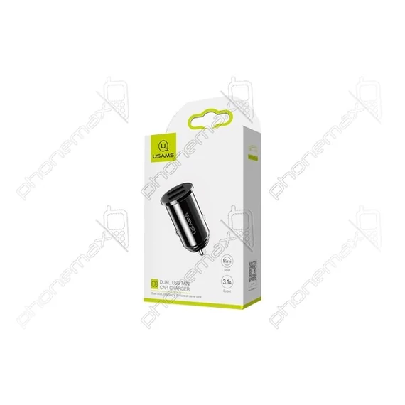 USAMS autós USB töltő 3,1A