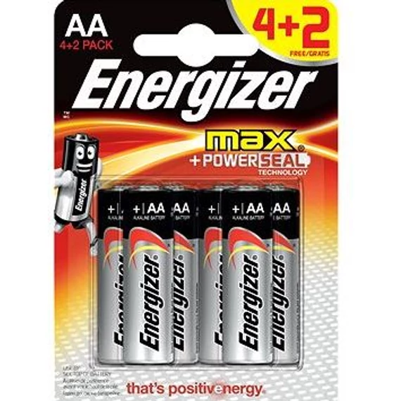 ENERGIZER EMAAB4+2 elem AA alkáli (ceruza) 6db
