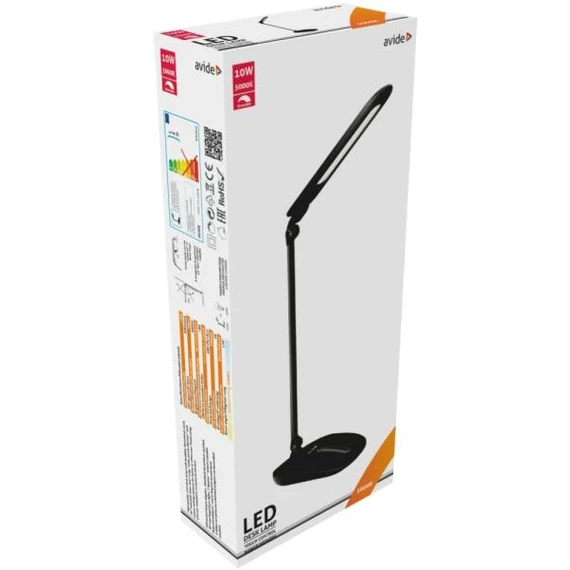 AVIDE LED Asztali lámpa 10W fekete