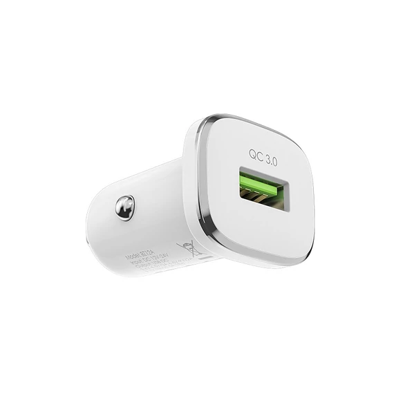 BOROFONE autós USB töltő  3A fehér