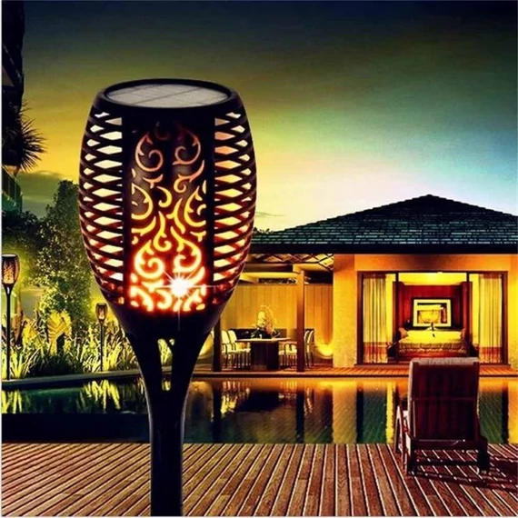 BC TR615SOL napelemes lED lámpa láng imitációval IP44