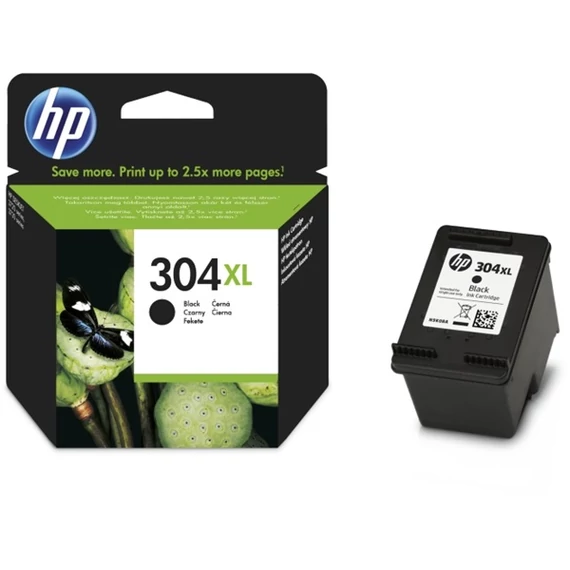 HP N9K08AE (304XL) fekete tintapatron