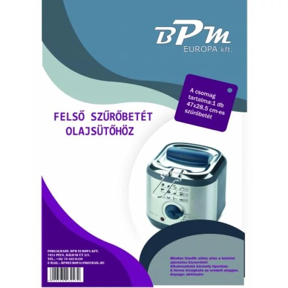 BPM Fritőz filter