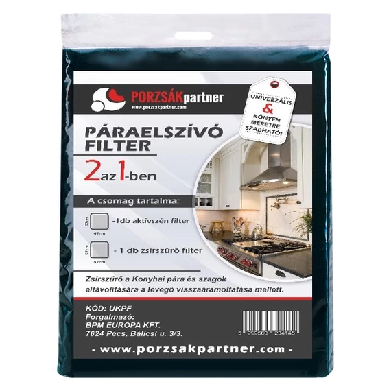 BPM UKPF elszívó filter kombi