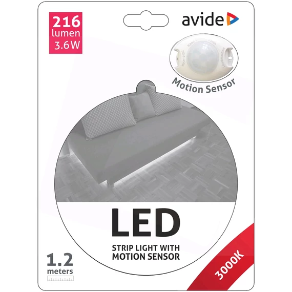 AVIDE LED Szalag Ágy Szenzor 3W 3000K Single