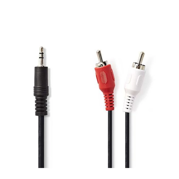 NEDIS Kabel audio sztereo 3.5mm 2XRCA 3m