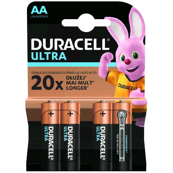 DURACELL Ultra Alkáli Ceruza Elem AA B4