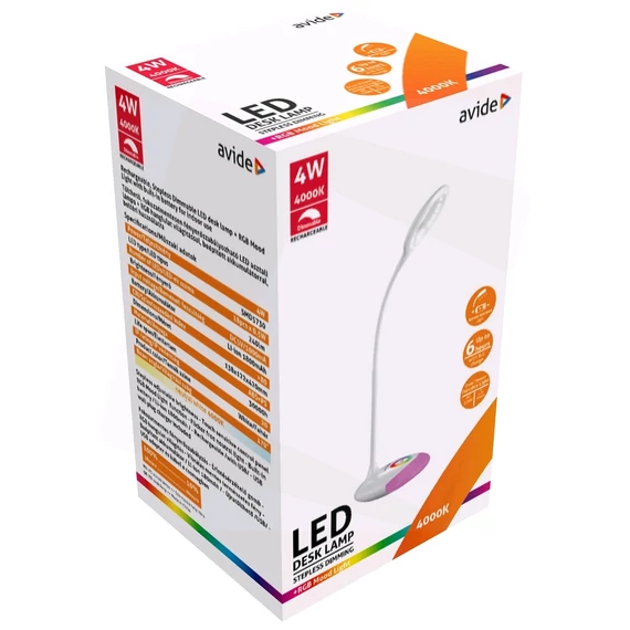(M) AVIDE ABLDLRGB-4W asztali lámpa RGB 4W