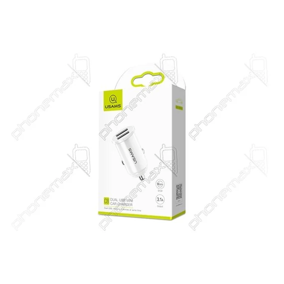 USAMS autós USB töltő 3,1A