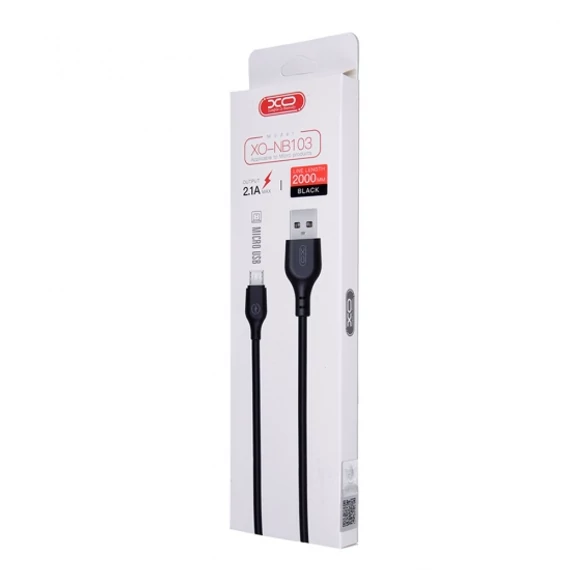 XO Micro USB kábel 2m fekete