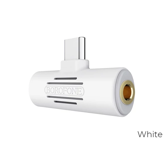 BOROFONE Type-C - Jack adapter fehér