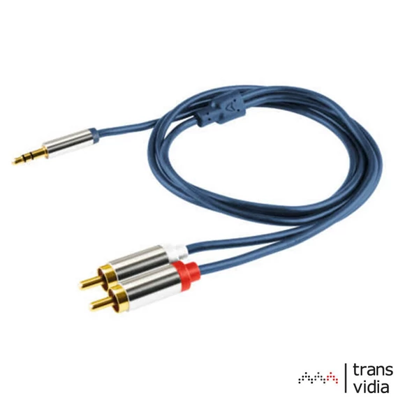 HOME AUX (3.5 Jd - 2xRCA d) kábel 4m prémium