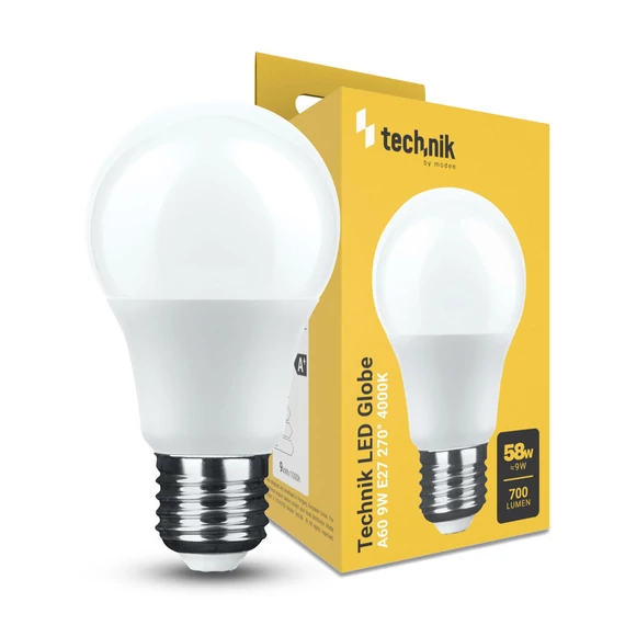 TECHNIK LED Izzó 9W E27