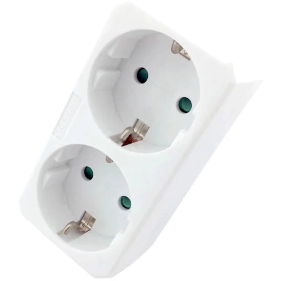 ENTAC EPAG-2EE hálozati adapter  2 aljzat