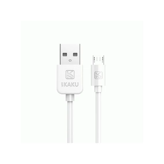 KAKU Micro USB töltőkábel 1m 2.1A fehér