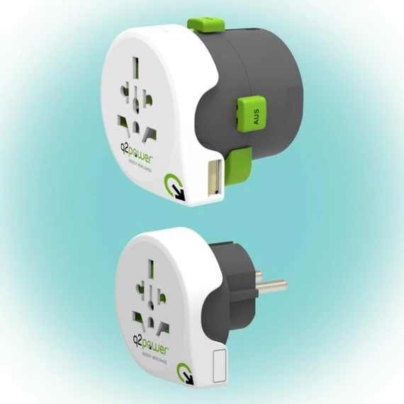 Q2POWER 360 World utazóadapter
